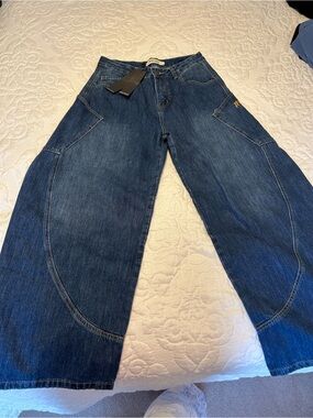 Real Takai NWT Wide Leg Barrel Jeans